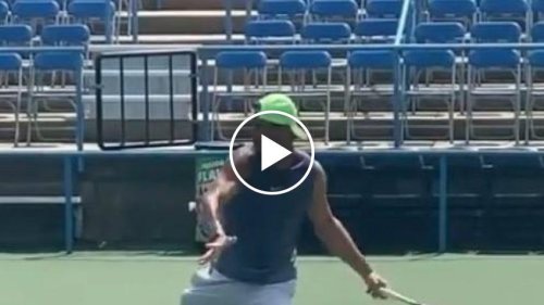 Rafael Nadal trains in Washington!