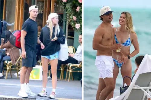 Genie Bouchard spotted wearing shorts with new famous boyfriend in NYC