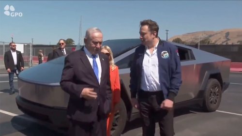 Elon Musk gives a Cybertruck test ride to Benjamin Netanyahu, both talk on the future of AI, X, and the freedom of speech (videos) - Tesla Oracle