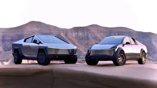 Tesla "Cybertruck Mini” rendered on Model Y platform--and it kinda works