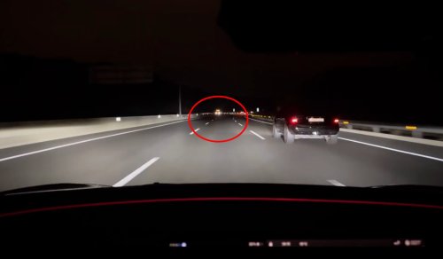 Check out Tesla's new Adaptive Headlights in action