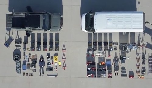 Rivian shows off R1T and EDV service vehicles capable of 80% repairs