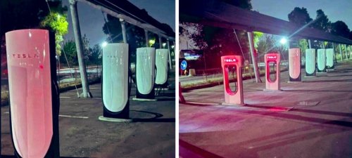 Tesla V4 Supercharger installations start in Italy