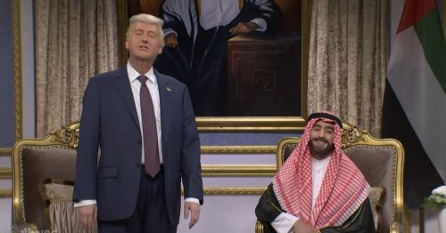 Saturday Night Live pokes fun at Donald Trump's Middle East trip and breaks fourth wall
