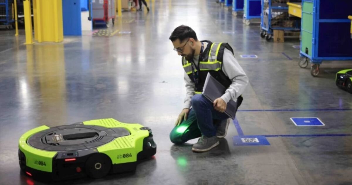 Inside Amazon warehouse where robots have taken over and cry at humans