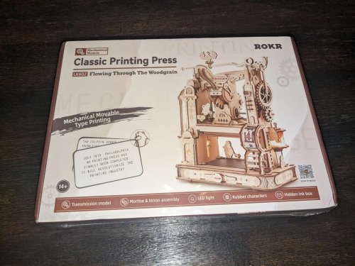 Robotime ROKR Classic Printing Press 3D Puzzle review - A complex, fun project! - The Gadgeteer