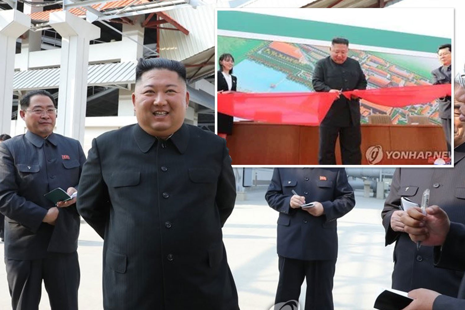KIM JONG DUNG Kim Jong-un ‘pictured in public for first time in 20 days’ at FERTILIZER plant after rumors he was dead
