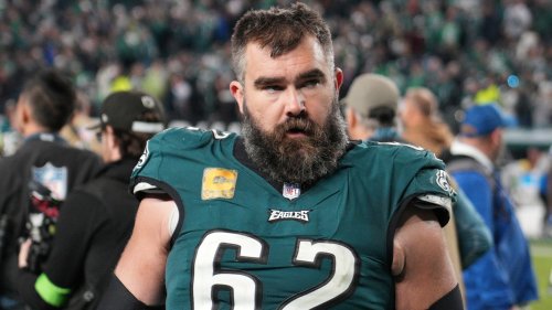 YOUNG BUCK Jason Kelce barely recognizable from 2011 NFL Combine throwback picture as Eagles star shows off trimmed down beard