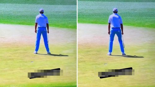 SCHOL-DED ‘F***’s he doing?’ – Tiger Woods’ leaves Man Utd legend baffled as he appears to perform pre-putting jig at Masters