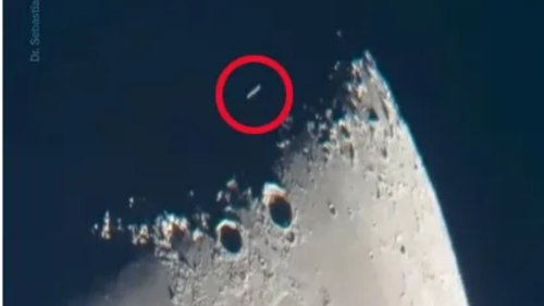 MOONRAKER Watch moment UFO shoots across surface of the moon as astronomer ‘cannot explain’ what he filmed through telescope