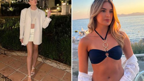 ATTA GIRL Jack Grealish’s girlfriend Sasha Attwood puts on leggy display in miniskirt and jacket combo as fans call her ‘gorgeous’