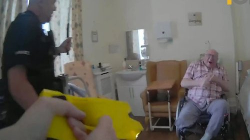 OAP HORROR Moment cops pepper-spray and Taser 92-year-old amputee who died three weeks after ‘assault’ at care home