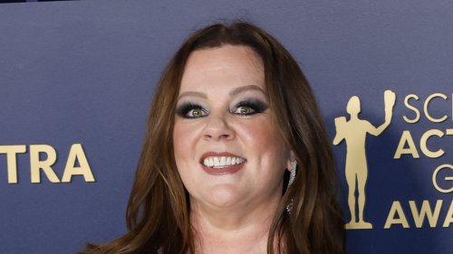 SHINE BRIGHT Melissa McCarthy reveals her much-slimmer figure in tight shiny dress at SAG Awards after weight loss