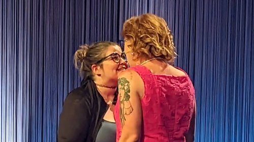 Jeopardy's Amy shares photo kissing wife after winning $250K tournament