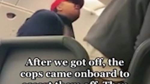 We were forced off plane as passengers from hell wouldn't scan boarding passes
