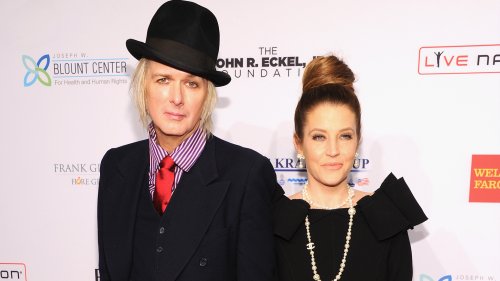 FURRY STRANGE Lisa Marie Presley’s ex-husband Michael Lockwood is unrecognizable with scruffy beard and fur hat with daughter in LA