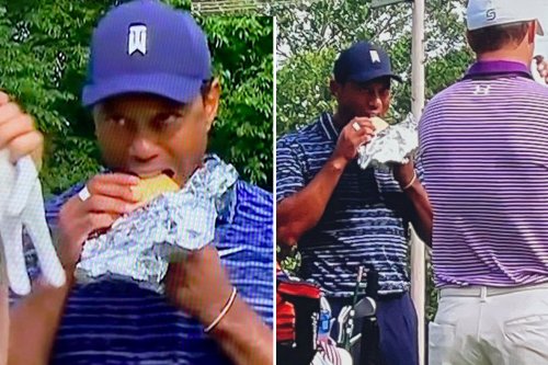Golf world in disbelief at Tiger Woods' massive sandwich at PGA Championship