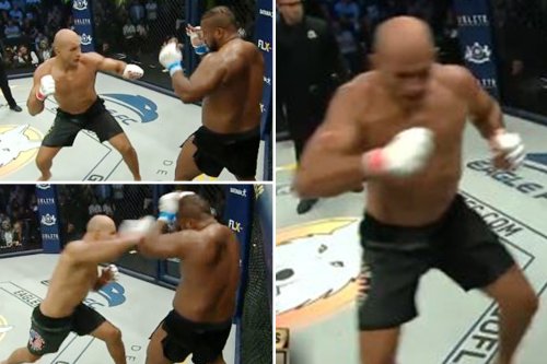 Horrific moment ex-UFC champ Junior dos Santos dislocates shoulder during fight