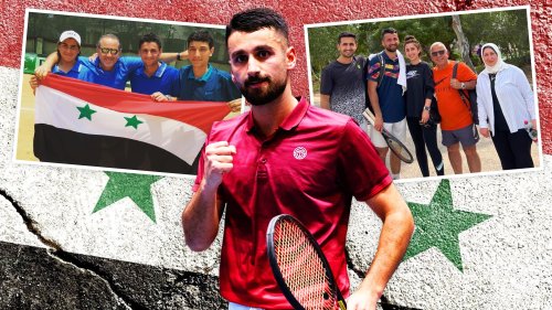 HAZEM'S HURT I got shrapnel stuck in my arm when bomb exploded next to court in Syrian civil war… now I’m making my way as tennis pro