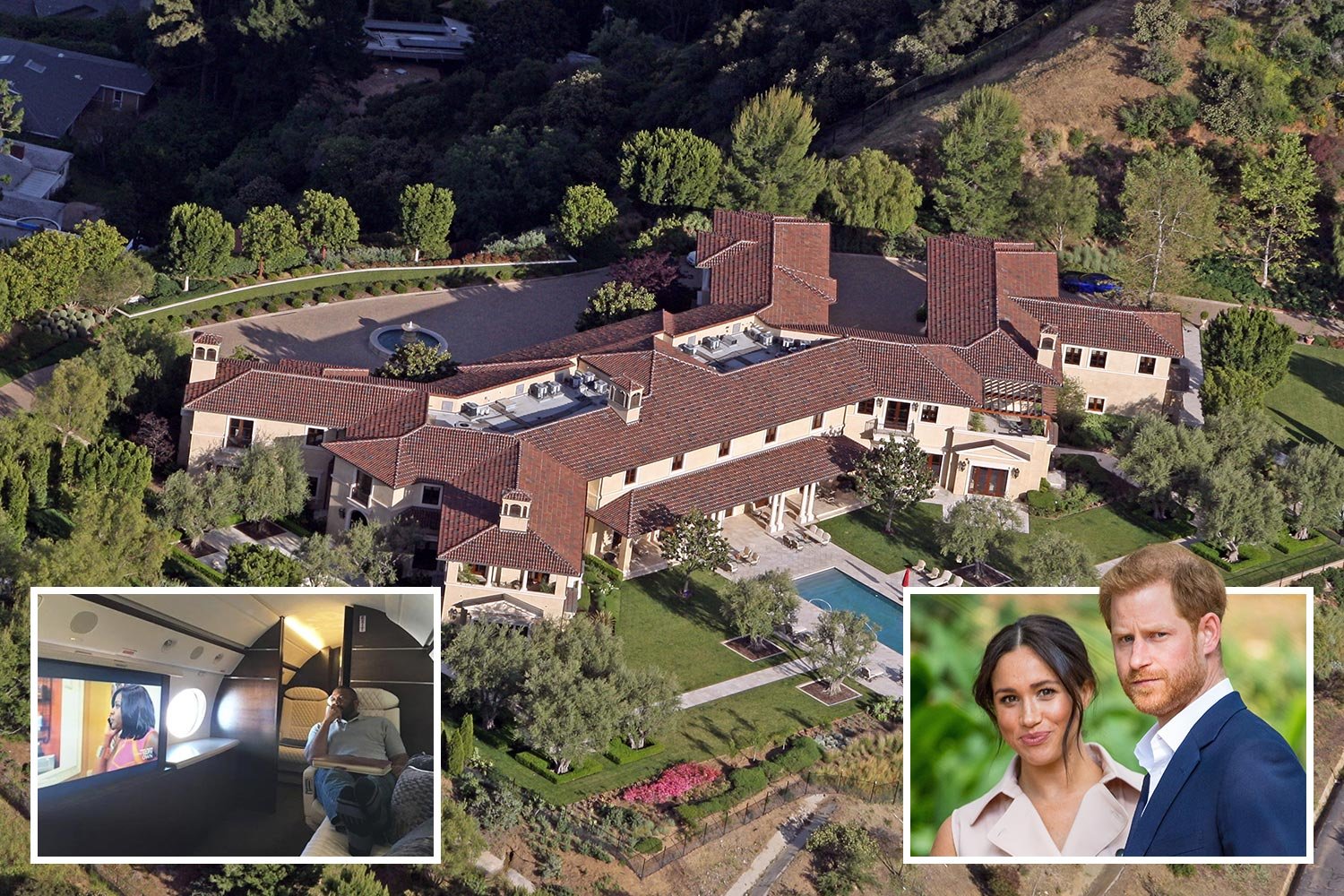 HEIR FORCE ONE Meghan Markle and Prince Harry ‘flew on Tyler Perry’s $150m private jet to move to his $18m Beverly Hills mega-mansion’