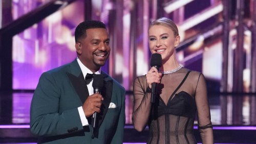 DANCE PARTNERS Julianne Hough shares DWTS behind-the-scenes sneak peek with co-host Alfonso Ribeiro ahead of full cast reveal