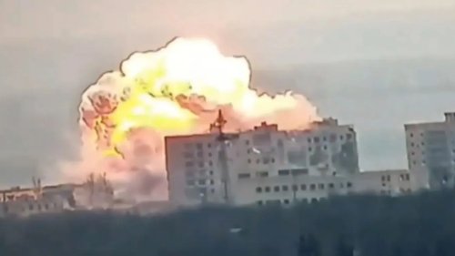 FATHER OF ALL BOMBS Moment Russia deploys supersize 1,500kg ‘Monster Bomb’ that unleashes 20-storey high fireballs in chilling Ukraine blitz