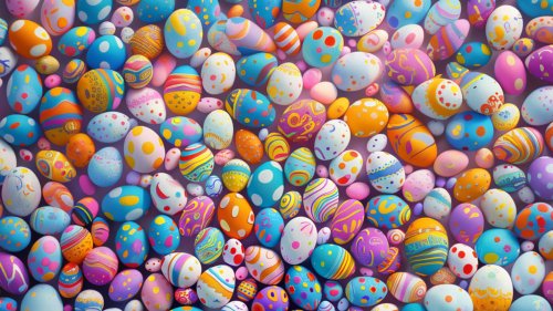 EGG HEAD You’re in the top .3% if you can spot the bunny hiding in the Easter eggs in nearly impossible holiday brainteaser