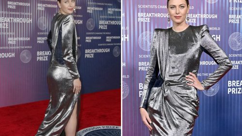 TEN OUT OF TENN World’s sexiest tennis star turns heads on the red carpet in very bold outfit at awards show for world’s best scientists