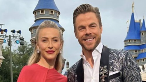 MAKING MOVES DWTS’ Julianne Hough shakes her hips in tiny dress next to brother Derek after being ripped for ‘inappropriate’ outfit