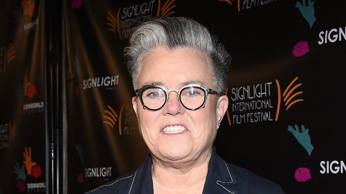 SLIM STAR Rosie O’Donnell reveals 75-lb weight loss in denim blazer for public appearance at Los Angeles festival