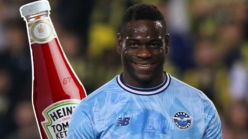 HEINZ-LICK MANOEUVRE Ex-Man City and Liverpool star Mario Balotelli almost choked to death after tomato ketchup blunder