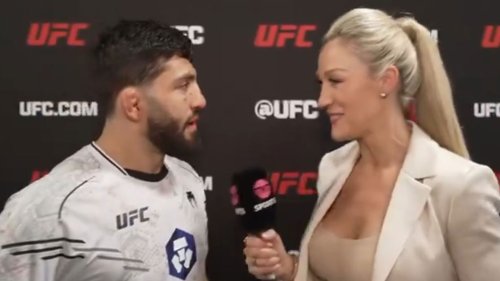 KYAN YOU REPEAT Awkward moment UFC fighter struggles to understand stunning presenter’s English accent live on TNT Sports