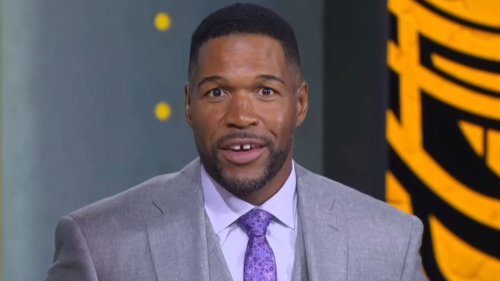 FRESH FITS Michael Strahan tells Erin Andrews ‘you’re looking fresh’ as he compliments her outfit choice on Fox NFL Sunday