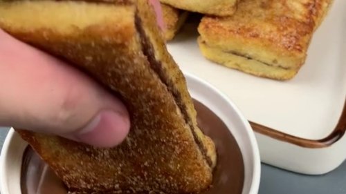 GOING NUTS I’m a foodie and my Nutella French toast is the essential weekend treat – it’s so easy and delicious