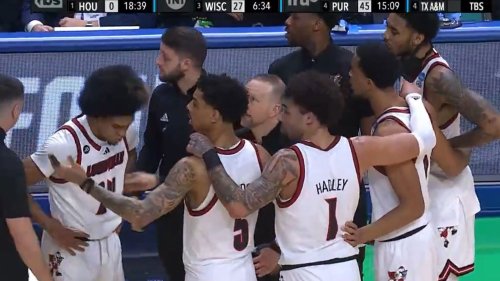 BOTTLED IT ‘That was very dangerous’ – Ugly scenes at March Madness as Creighton-Louisville fan throws projectile onto court