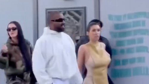 'COVER UP!' Bianca Censori looks strained in nude spandex at Disneyland with Kanye West – as fans shocked she wasn’t ‘thrown out’