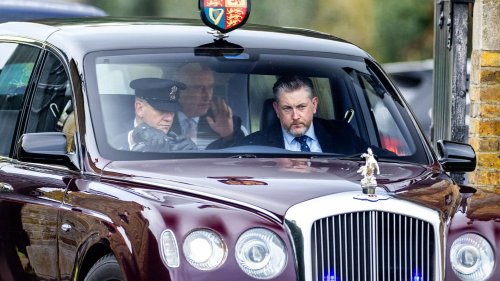 KEEPING CALM King Charles seen leaving Windsor after fury over Princess Kate’s uncle Gary Goldsmith spilling royal secrets on CBB