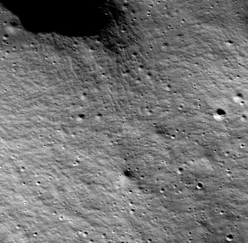 LUNAR LOOKOUT You have telescopic vision if you can spot the tipsy Moon lander resting on its side within 30 seconds