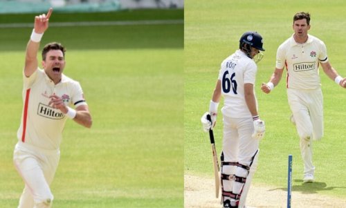 COUNTY CRICKET: James Anderson cleaned up Joe Root With his trademark in-swinger