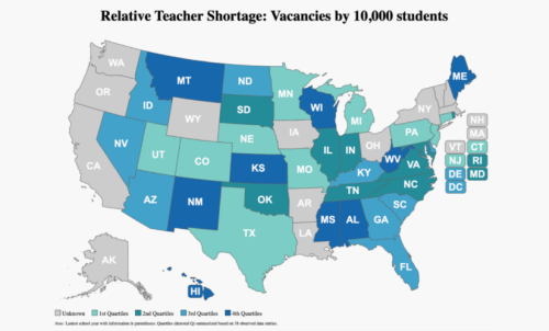 A ‘National Teacher Shortage’? New Research Reveals Vastly Different Realities Between States & Regions
