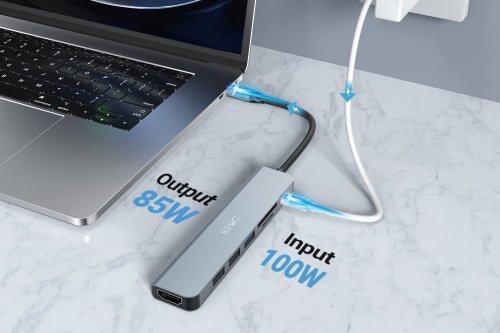 This USB C Adapter Expand Your MacBook With 7 Extra Ports For $14