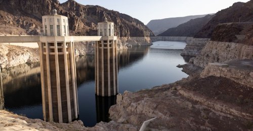 Water levels in Lake Mead reach record lows