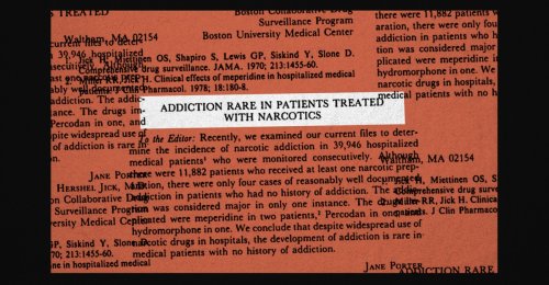 The One-Paragraph Letter From 1980 That Fueled the Opioid Crisis