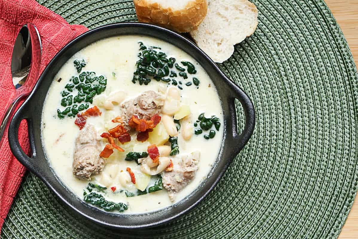 Instant Pot Zuppa Toscana Soup With Cannellini Beans