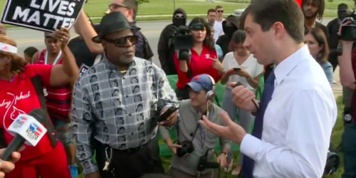 Pete Buttigieg gets in heated exchange with protester over police shooting: 'I'm not asking for your vote' | Blaze Media