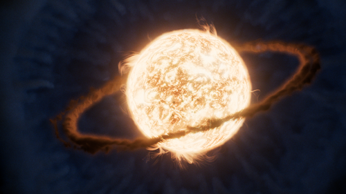 JWST captures first views of a planet swallowed by a star in real time