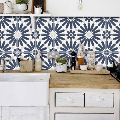 18 Kitchen Backsplash Ideas That Go Right Over Old Tile!  The Budget Decorator