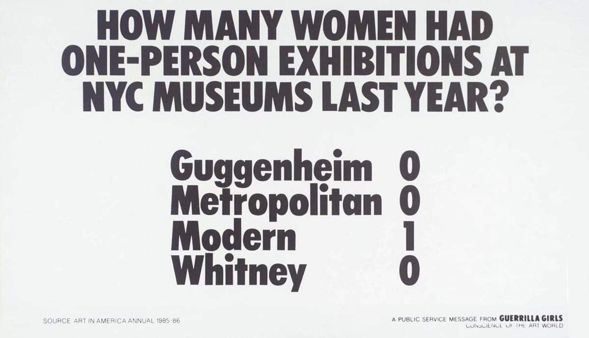 Using Art To Stage A Revolution By The Guerrilla Girls