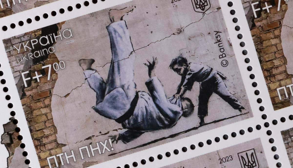 Why Did Ukraine Make Stamps of Banksy’s Art?
