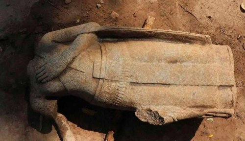 Missing Torso of Buddha Statue Found at Angkor Wat Complex